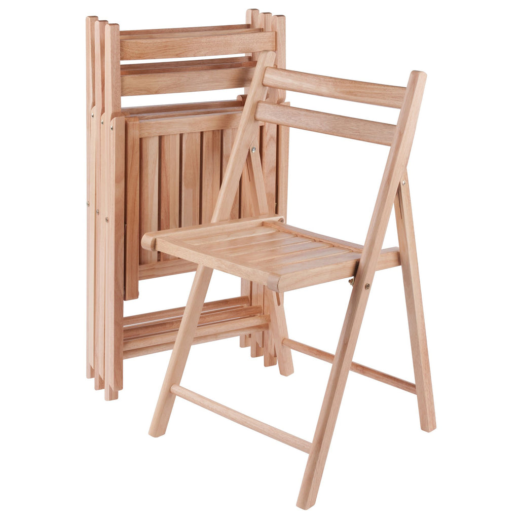 Robin 4-PC Folding Chair Set Natural