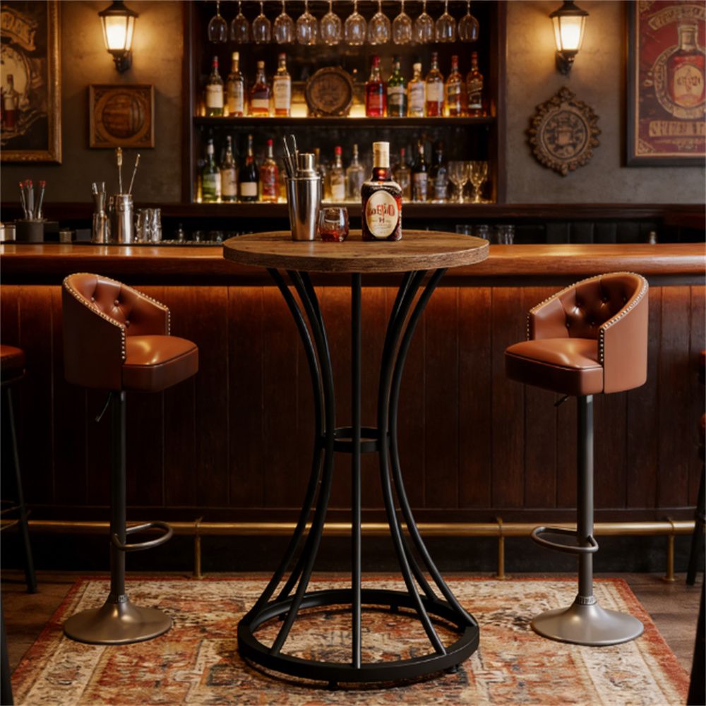 Round coffee table, bar table, cocktail table