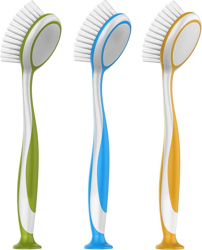 Round Dish Brush, Size: Dia 5.5 x 25cm - Pack of 3