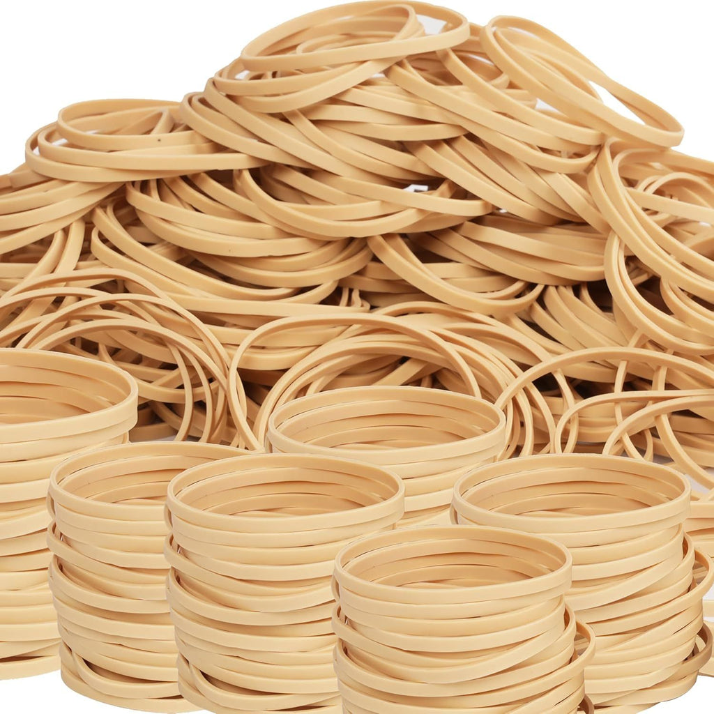 Rubber Bands Size#32 (3' x 1/8') Elastics Band 220pcs Beige Rubber Bands for Office Supplies Home School