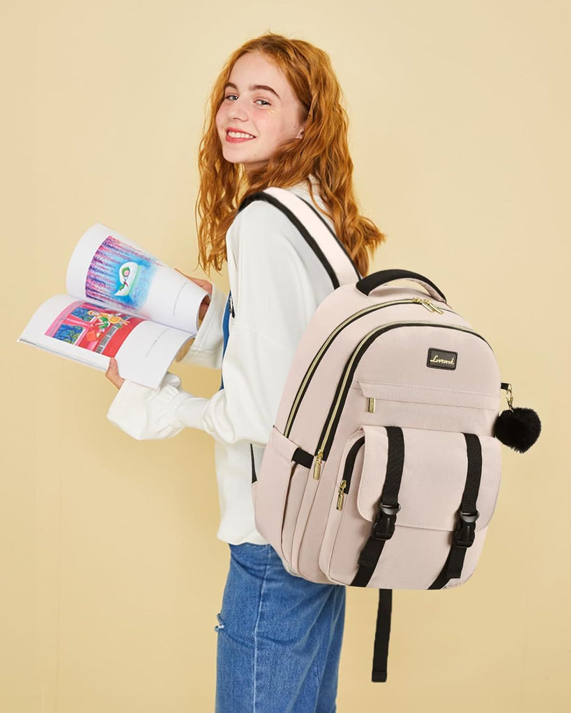 School Backpack for Teen Girls, Student Backpack Purse for 14-16 Teenage, Cute Kid Bookbag, Back to School Backpacks Fit 15.6 Inch Laptop, Large College Travel Bag