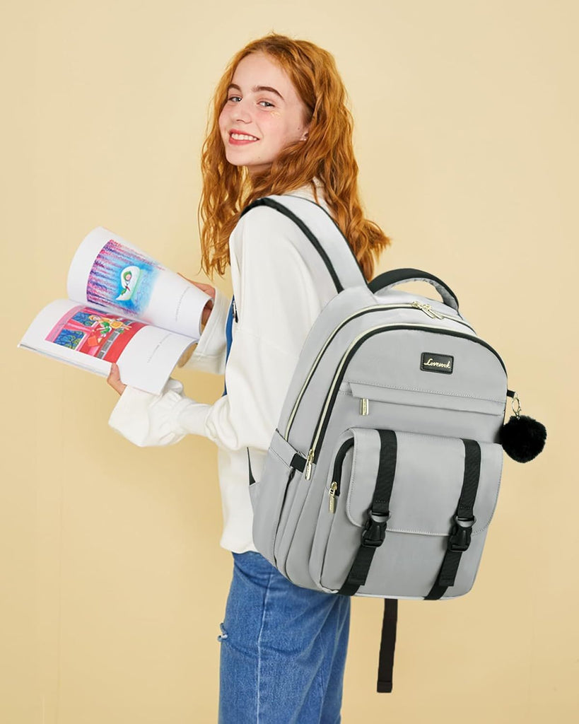 School Backpack for Teen Girls, Student Backpack Purse for 14-16 Teenage, Cute Kid Bookbag, Back to School Backpacks Fit 15.6 Inch Laptop, Large College Travel Bag