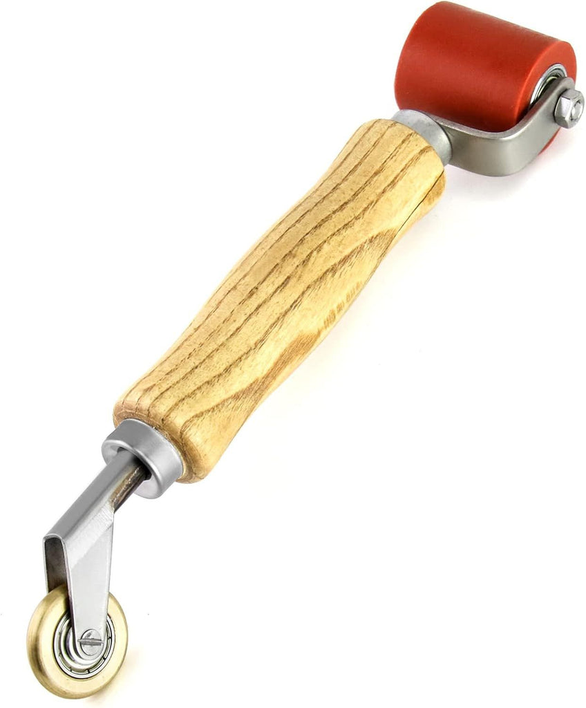 Seam Roller, 40mm Silicone Seam Roller with 6mm Brass Detail Penny Roller, Smoothing Seam Roller Tool for PVC/TPO/EPDM Single Ply Roofing Tape