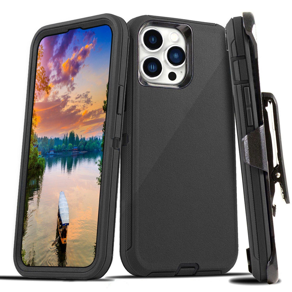 Shockproof Phone Case Anti-Shock All-Round Protection Phone Case Cover with Belt Clip