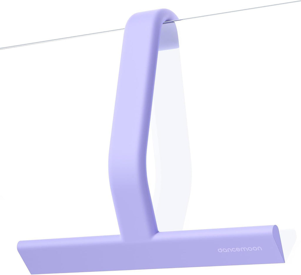 Shower Squeegee for Glass Doors, All-One-Piece Silicone with Built-in Hook Design for Easy Hanging, Household Window Mirror Squeegee for Bathroom, Glass, Kitchen, Tile Wall, Car