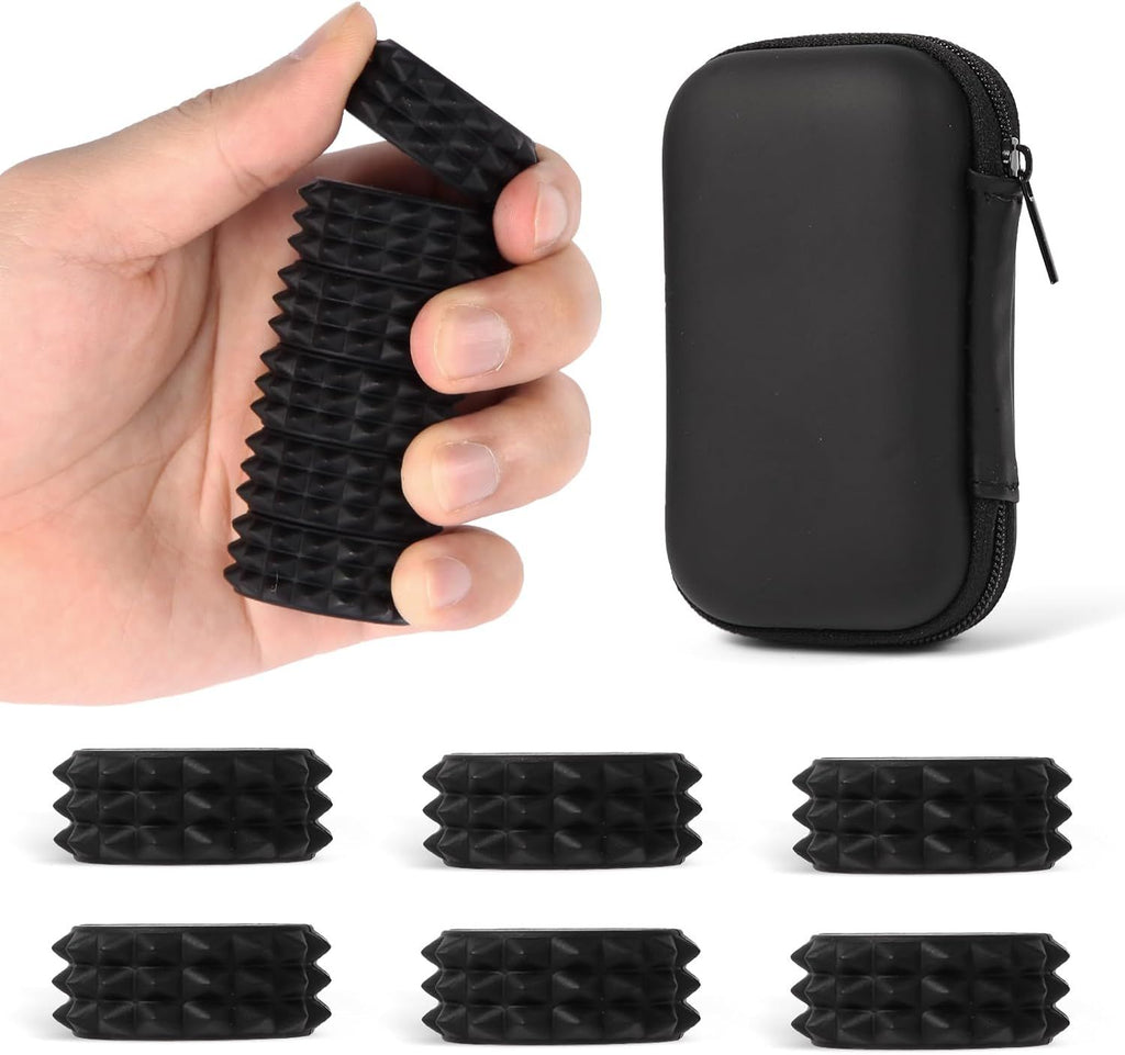Silicone Magnetic Stress Balls, 6 Pack Pain Stim Fidget Toys Adults & Teens, Sensory Toys for Kids with Autism ADHD with Storage Box, Stress Relief & Focus Handheld Roller for Office Travel Classroom
