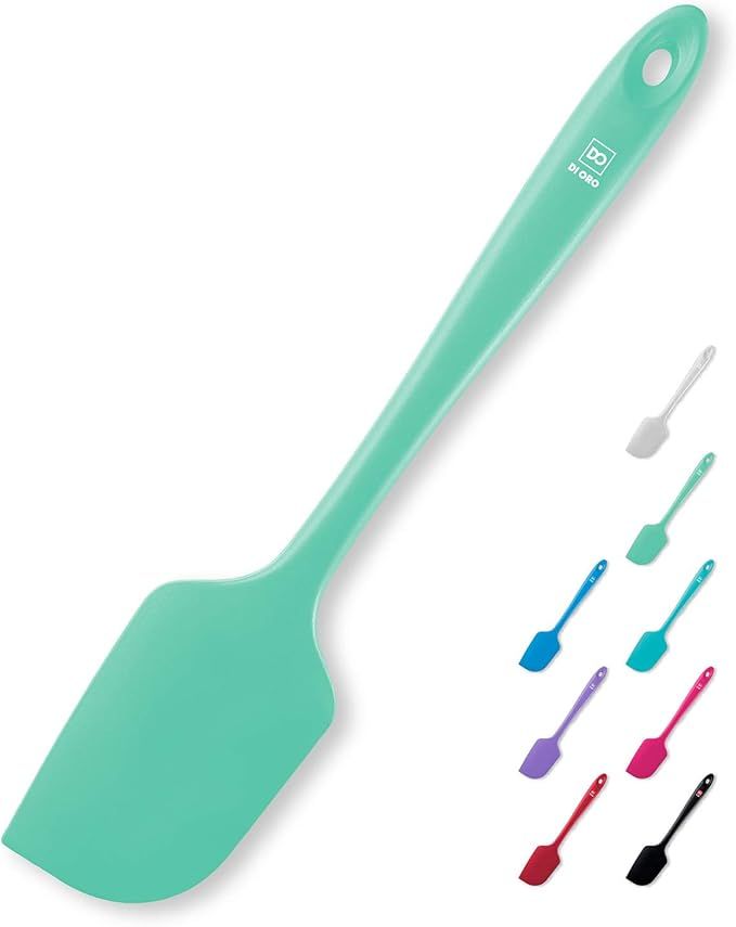 Silicone Spatula - 600°F Heat-Resistant Rubber Kitchen Spatula for Baking, Scraping, & Mixing - BPA Free Nonstick Cookware Safe Flexible Utensil for Cooking - Seamless & Dishwasher Safe (Mint)