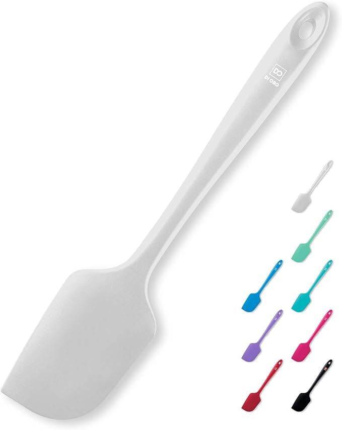 Silicone Spatula - 600°F Heat-Resistant Rubber Kitchen Spatula for Baking, Scraping, & Mixing - BPA Free Nonstick Cookware Safe Flexible Utensil for Cooking - Seamless & Dishwasher Safe (Stone)
