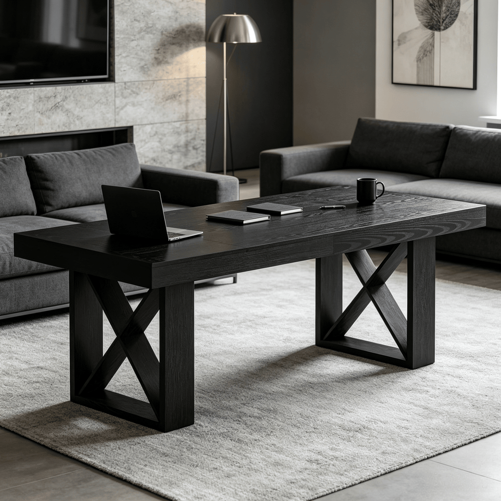 Simple Home Office Computer Desk 63" Executive Writing Table