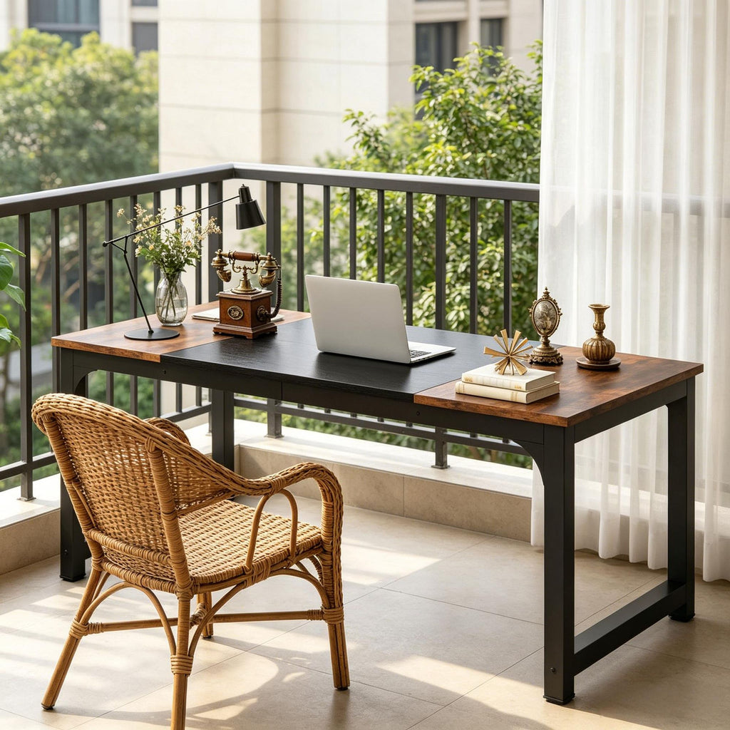 Simple Rectangular Conference Table Computer Desk - Office Meeting Table