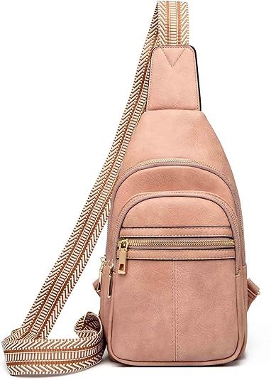 Sling Bag Crossbody Bags for Women, Fanny Packs for Women Chest Bag for Work Shopping Pack Crossbody Purse , Brown, Small, Sling Bag