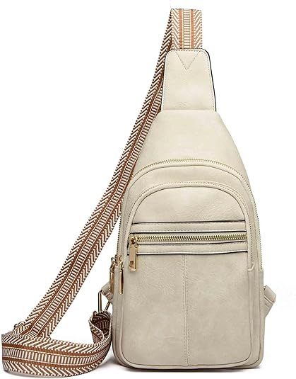 Sling Bag Crossbody Bags for Women, Fanny Packs for Women Chest Bag for Work Shopping Pack Crossbody Purse , Brown, Small, Sling Bag