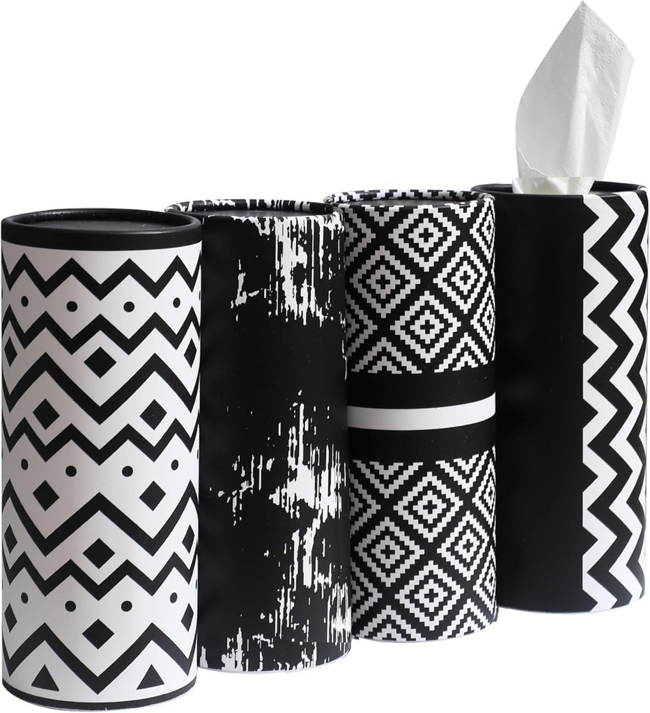 Small Car Tissues Holder with Facial Tissues  for Car Travel Tissue Tubes Box Container for Car