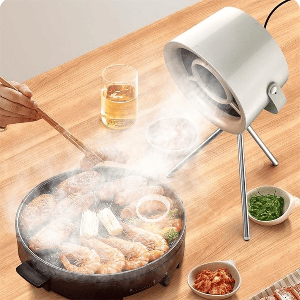 Small Household Range Hood, Outdoor Barbecue Smoking Machine