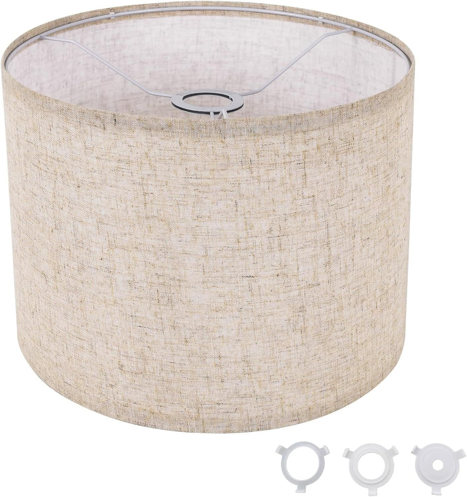 Small Lamp Shade Beige Drum Lampshade