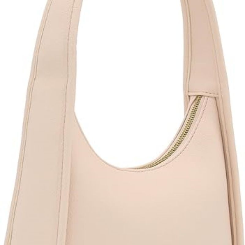 Small Minimalist Shoulder Bag for Women, Faux Leather Underarm Purse, Chic Top Handle Handbag for Everyday