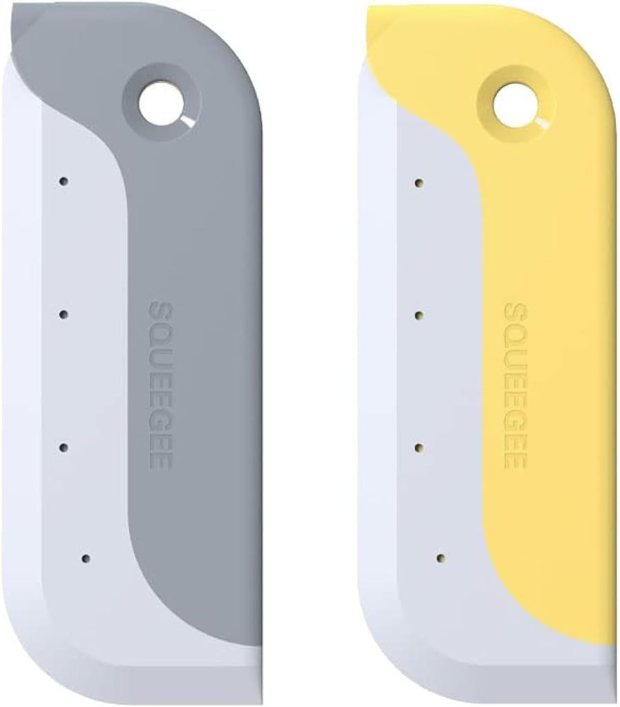 Small Rubber Squeegee(2 Pack),Kitchen Sink Squeegee for Countertops and Dishes. Multi-Purpose, for Vanity Tops, Bathroom Mirrors, Car Windows and Side Mirrors
