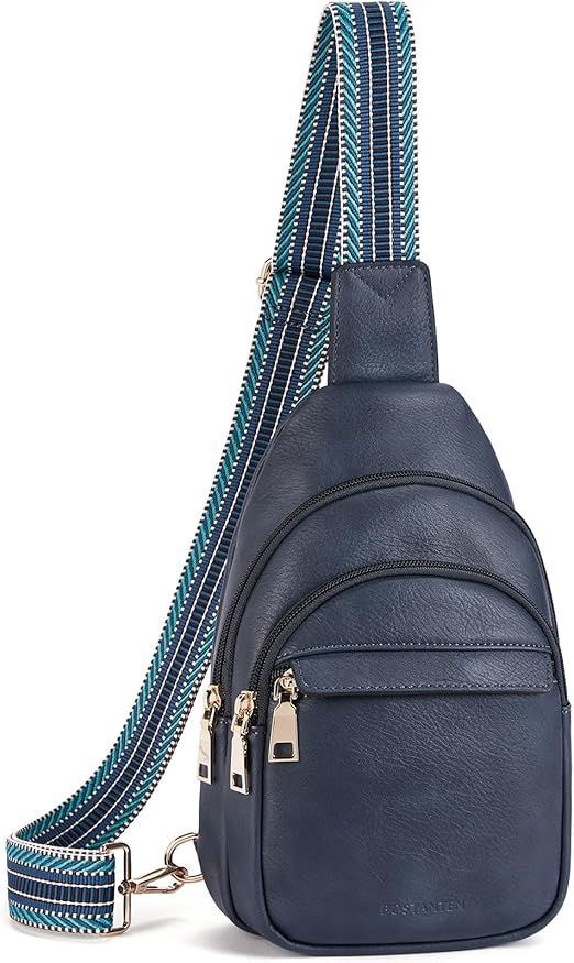 Small Sling Bag for Women Leather Crossbody Bags Fanny Pack Chest Bag for Travel