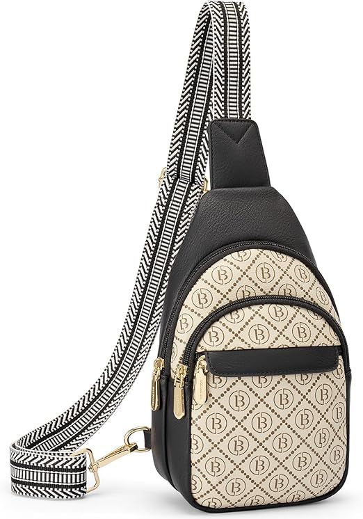 Small Sling Bag for Women Leather Crossbody Bags Fanny Pack Chest Bag for Travel