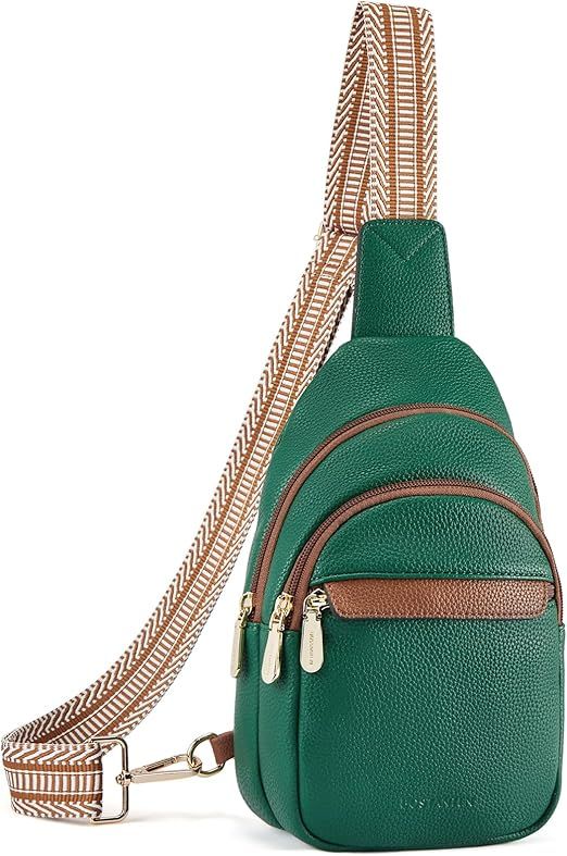 Small Sling Bag for Women Leather Crossbody Bags Fanny Pack Chest Bag for Travel
