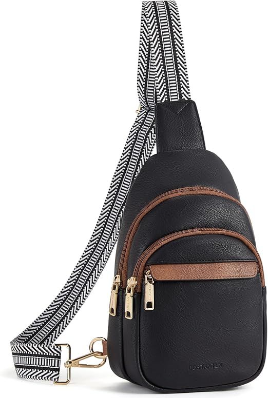 Small Sling Bag for Women Leather Crossbody Bags Fanny Pack Chest Bag for Travel
