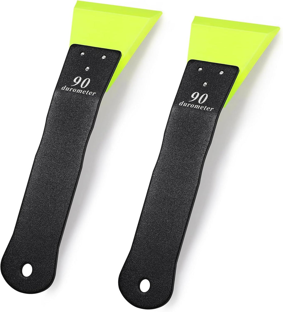 Small Squeegee 2 Pack, Squeegee for Small Window Tint Kits, Stainless Steel Handle Rubber Window Squeegee for Window Cleaning, Car Corner Window Windshield, Window Tint Tools