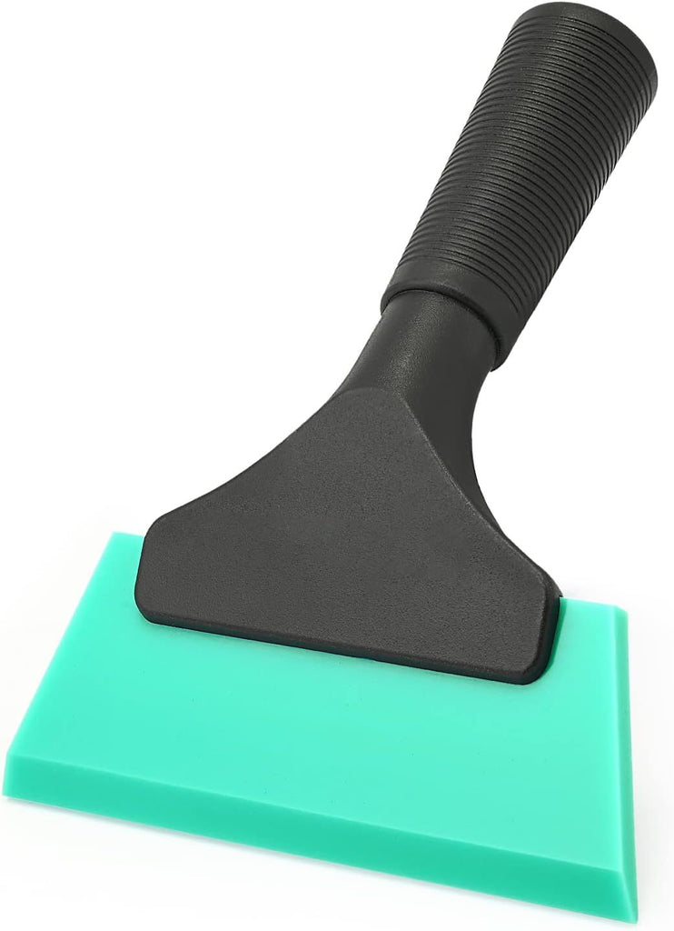 Small Squeegee 5 inch Rubber Window Tint Windshield Scraper for Car,Glass, Mirror, Shower, Door,Bathroom Cleaning (Light Blue)