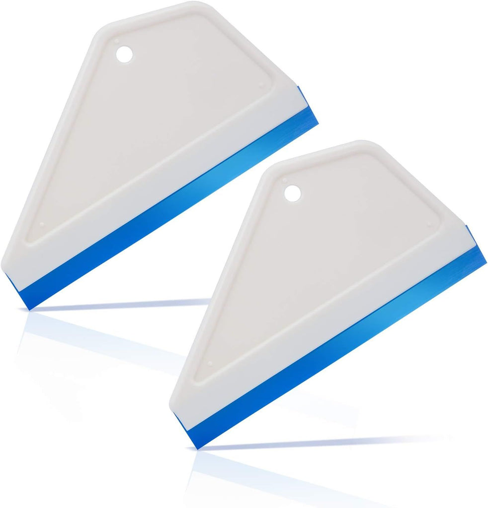 Small Squeegee Window Tint Squeegee Silicone Squeegee Wiper Blade for Car Window Glass Mirror Cleaning Wash Cleaner Wiper - 2 PCS