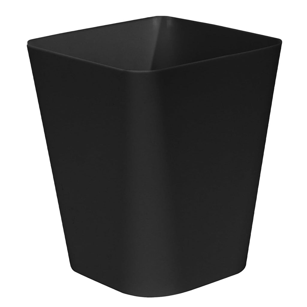Small Trash Can - Waste Basketbin - 1.8 Gallon -Black - Bathrooms, Laundry Room, Kitchens, Offices