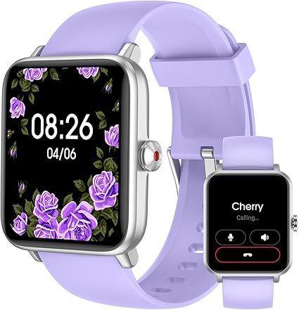 Smart Watch (Answer/Make Call) for Women Men, Fitness Tracker with Heart Rate, Blood Oxygen, Sleep Tracker, IP68 Waterproof Fitness Watch Step Calorie Counter Pedometer Compatible iPhone & Android
