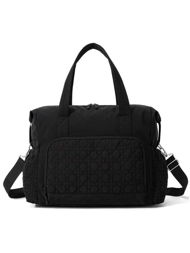 Soft Quilted Large Capacity Mommy Bag, Multi-compartment Handheld Maternity Bag, Crossbody Travel Baby Organizer Bag