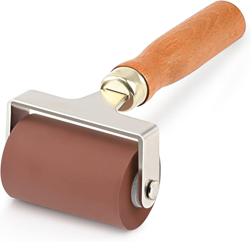 Soft Rubber Roller, Brayer Ideal for Anti Skid Tape Construction Tools, Print, Ink and Stamping Tools