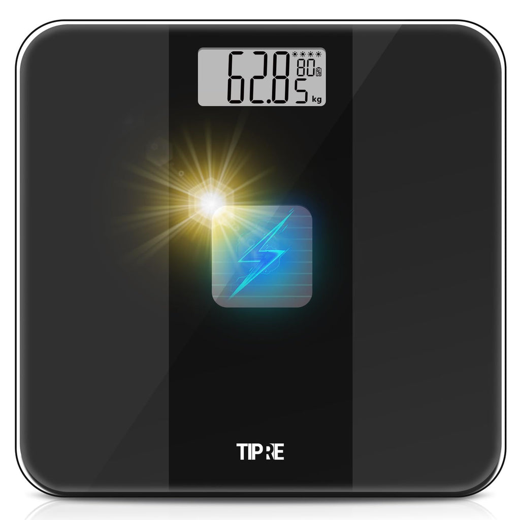 Solar Powered Weight Scale with Endless Power, Scale for Body Weight, Electronic Bathroom Scale for Weight Loss, Digital Weighing Scale with 0.1lb Accuracy No Battery Required, 400lb/180kg.