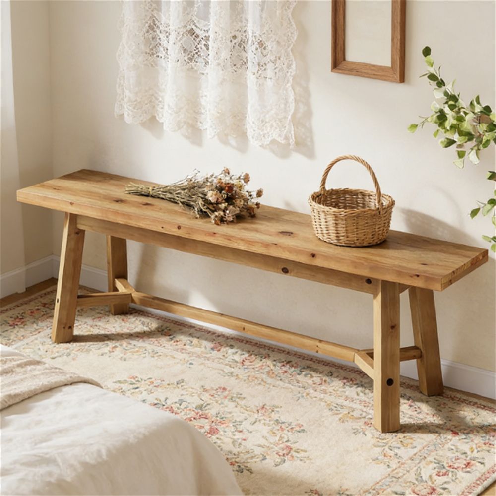 Solid wood bench, entrance bench, stool, shoe bench, dining table chair