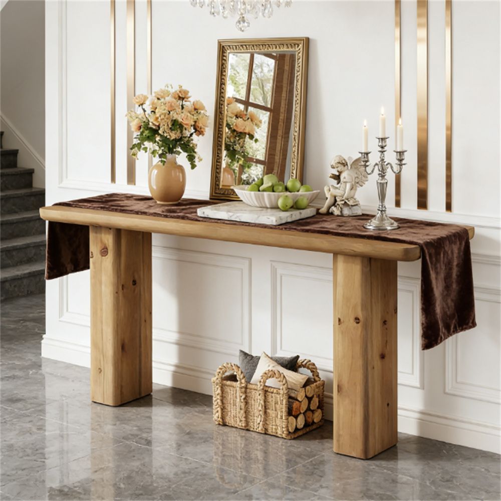 Solid wood console table, sofa table, foyer table