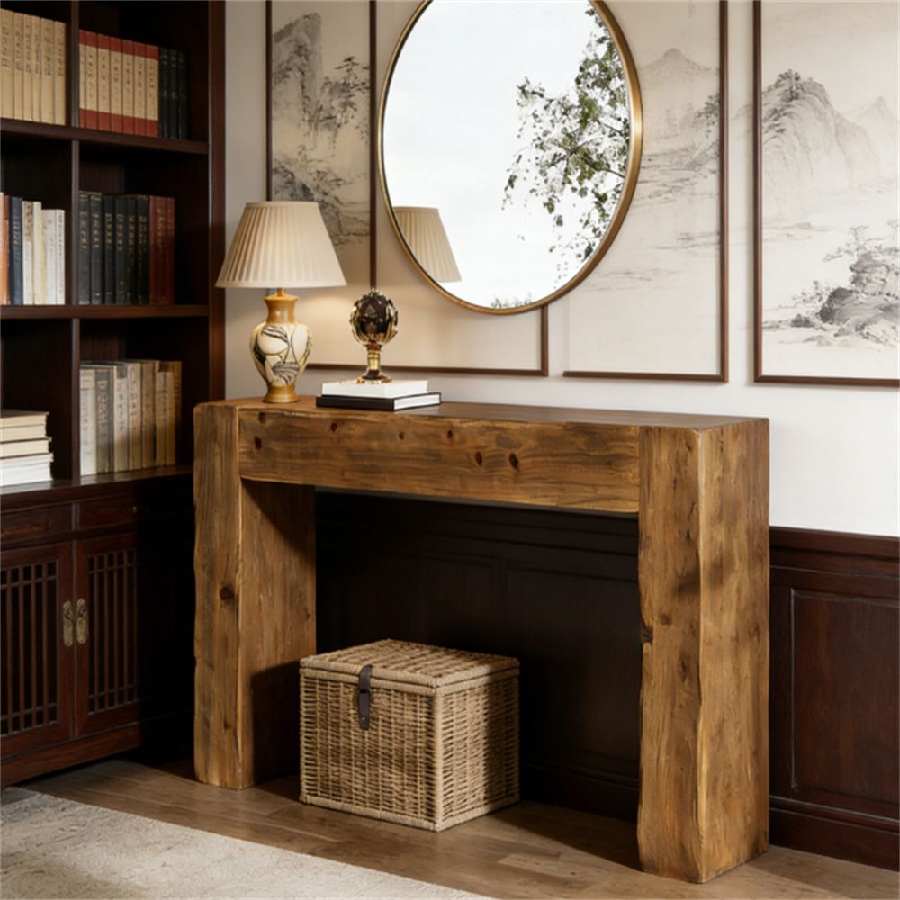 Solid wood control panel entrance table, control panel, sofa table, entrance table