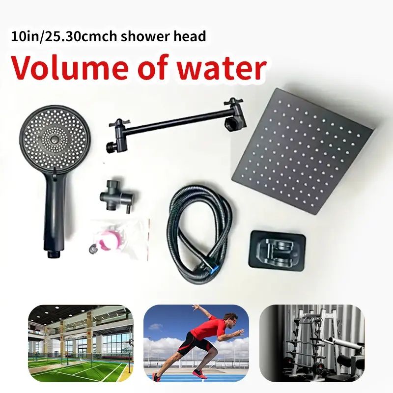 Spa-Inspired Shower Upgrade - Choose 8" or 10" Square Head + Massage Handheld Spray