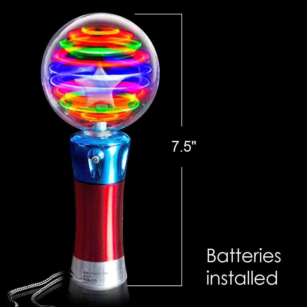 Spinning Light Up Toy Wand – Magic Ball with LED Lights, Sensory Spinner for Kids
