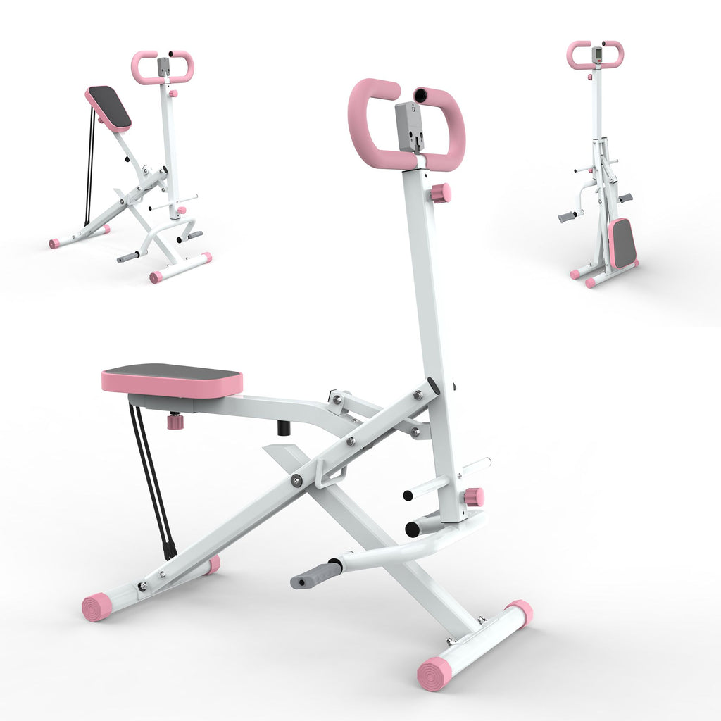 Squat Machine for Home, Assist Trainer for Glutes Workout Foldable with Resistance Bands, for Botty Glutes Butt Thighs, Ab Back/Leg Press Hip Thrust for Home Gym Fitness