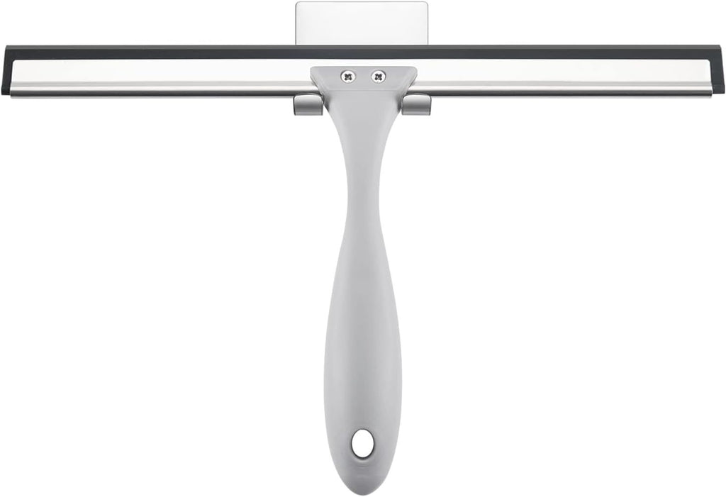 Squeegee for Shower Glass Door, All-Purpose Squeegee with Hook for Shower Doors, Windows, Mirrors, Tiles and Car Glass, 10 Inches