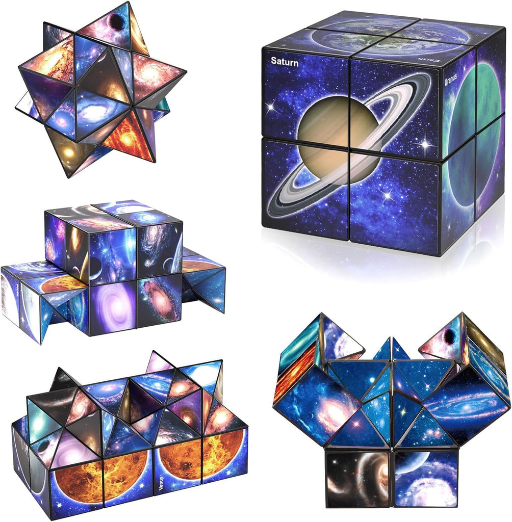 Star Cube Magic Cube Set, 2 in 1 Yoshimoto Cube for Kids and Adults, Toy for Boys and Girls Ages 8-12