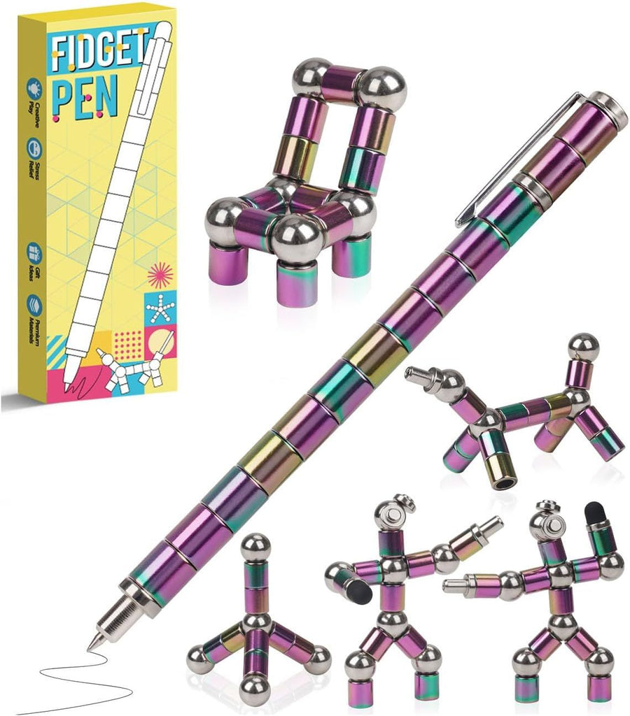 Stocking Stuffers for Teens Boys Girls Fidget Pen, Gifts for Kids Mens Him Husband Magnetic Pen Fidget Toys Adults Unique Christmas Fun Birthday Gag Gift Ideas Cool Stuff Gadgets for Young Teenage