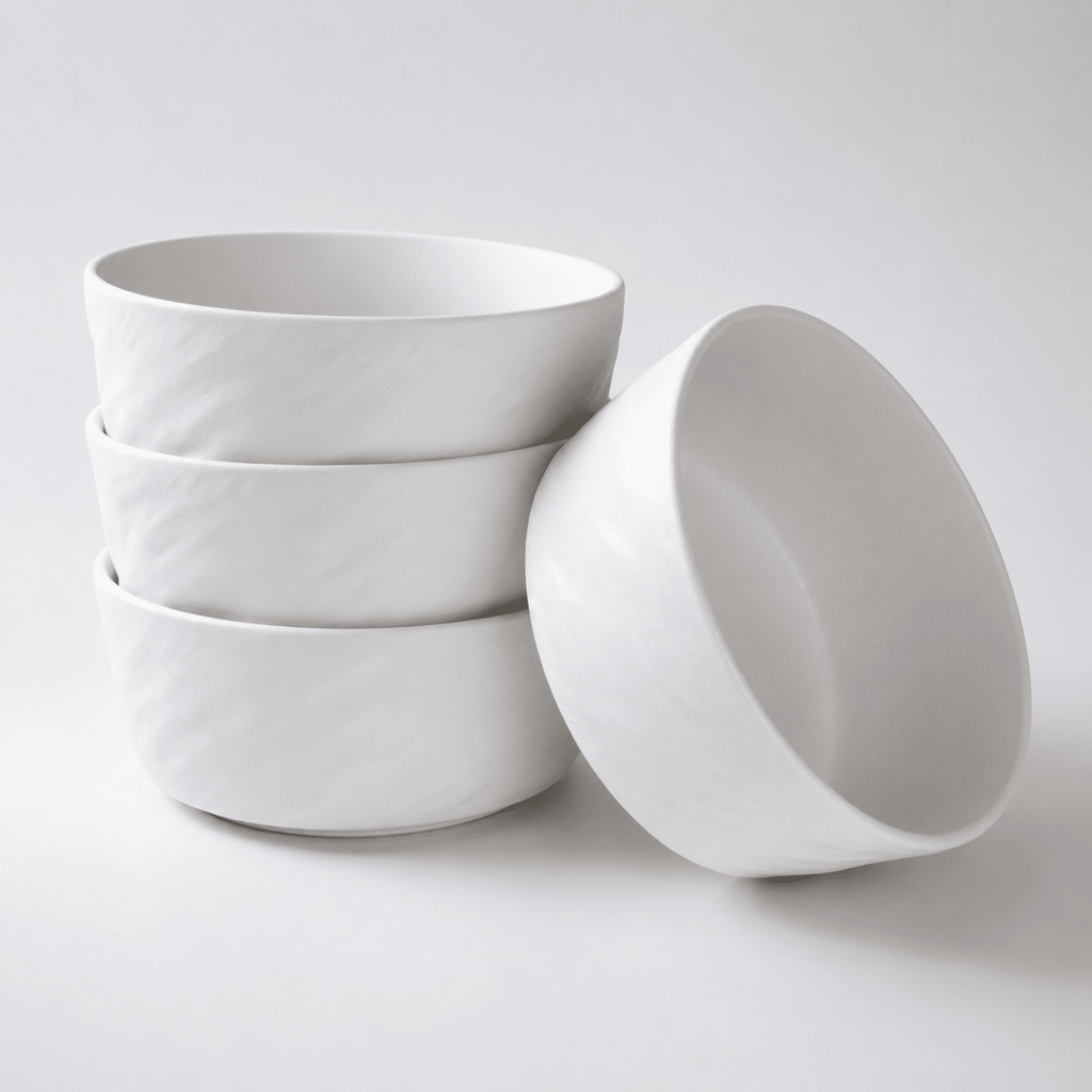 Stone Texture Stoneware Bowl Set (Set of 4)