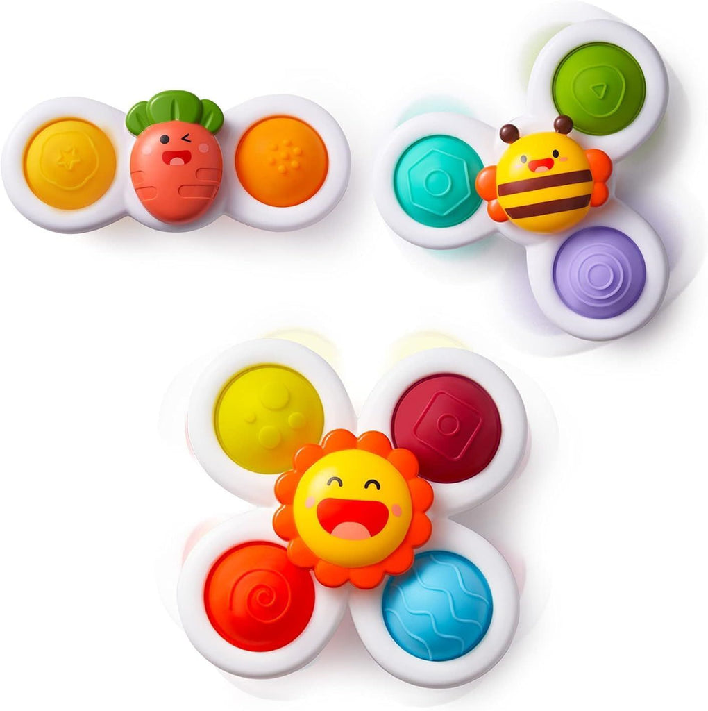 Strong Suction Cup Fidget Rotating Sensory Bath Toys for Baby Christmas Stocking Stuffers