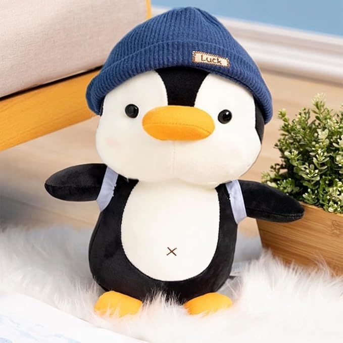 Stuffed Animals Soft Plush Cute Travel with Hat Backpack Doll for Boys Girls