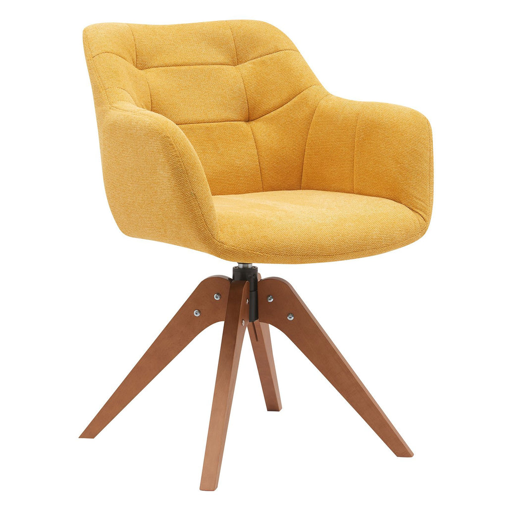 Suede Black Modern Swivel Office Accent Arm Chair with Oak Wood Legs for Small Space(Set of 2)
