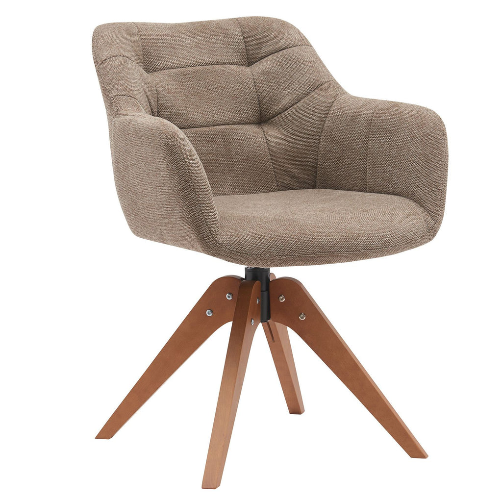 Suede Black Modern Swivel Office Accent Arm Chair with Oak Wood Legs for Small Space(Set of 2)