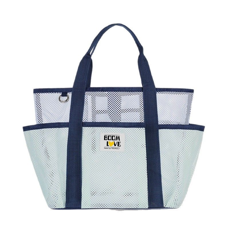 Summer Pool Beach Tote Bag Quick Dry Mesh Organizer Handbag