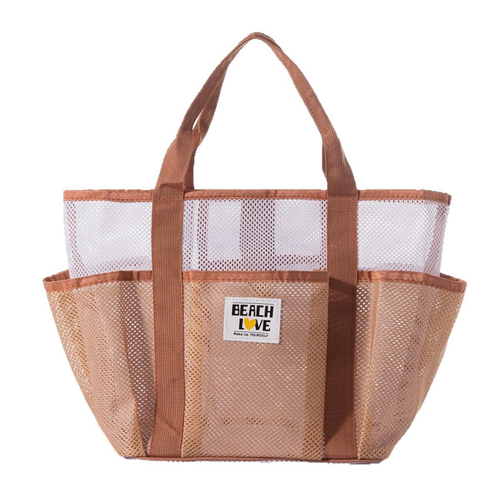 Summer Pool Beach Tote Bag Quick Dry Mesh Organizer Handbag