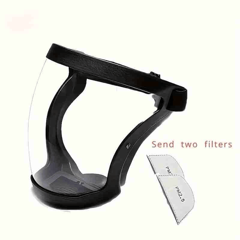 Super Protective Face Shield Anti-Fog Full Face Safety Shield Unisex All-Inclusive Face Protection with Detachable Flter